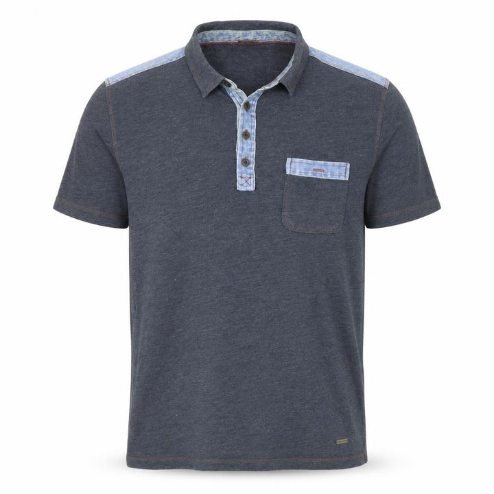 Hugo Boss Men's Blue Short Sleeve Polo Shirt Size M Cotton Blend