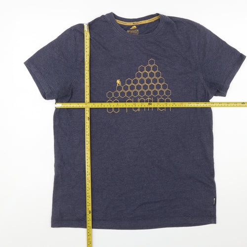 Trespass Men's Blue Quick Dry Graphic Outdoor T-Shirt M