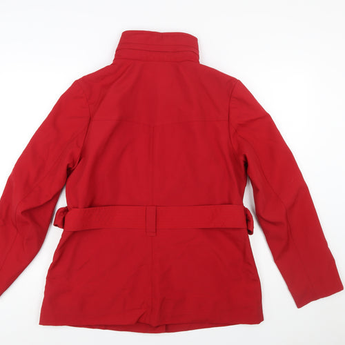 Marks and Spencer Women's Red Belted Parka Jacket UK 14