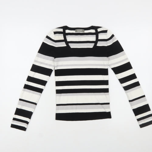 Oasis Women’s Multicoloured Striped Scoop Neck Jumper Size S
