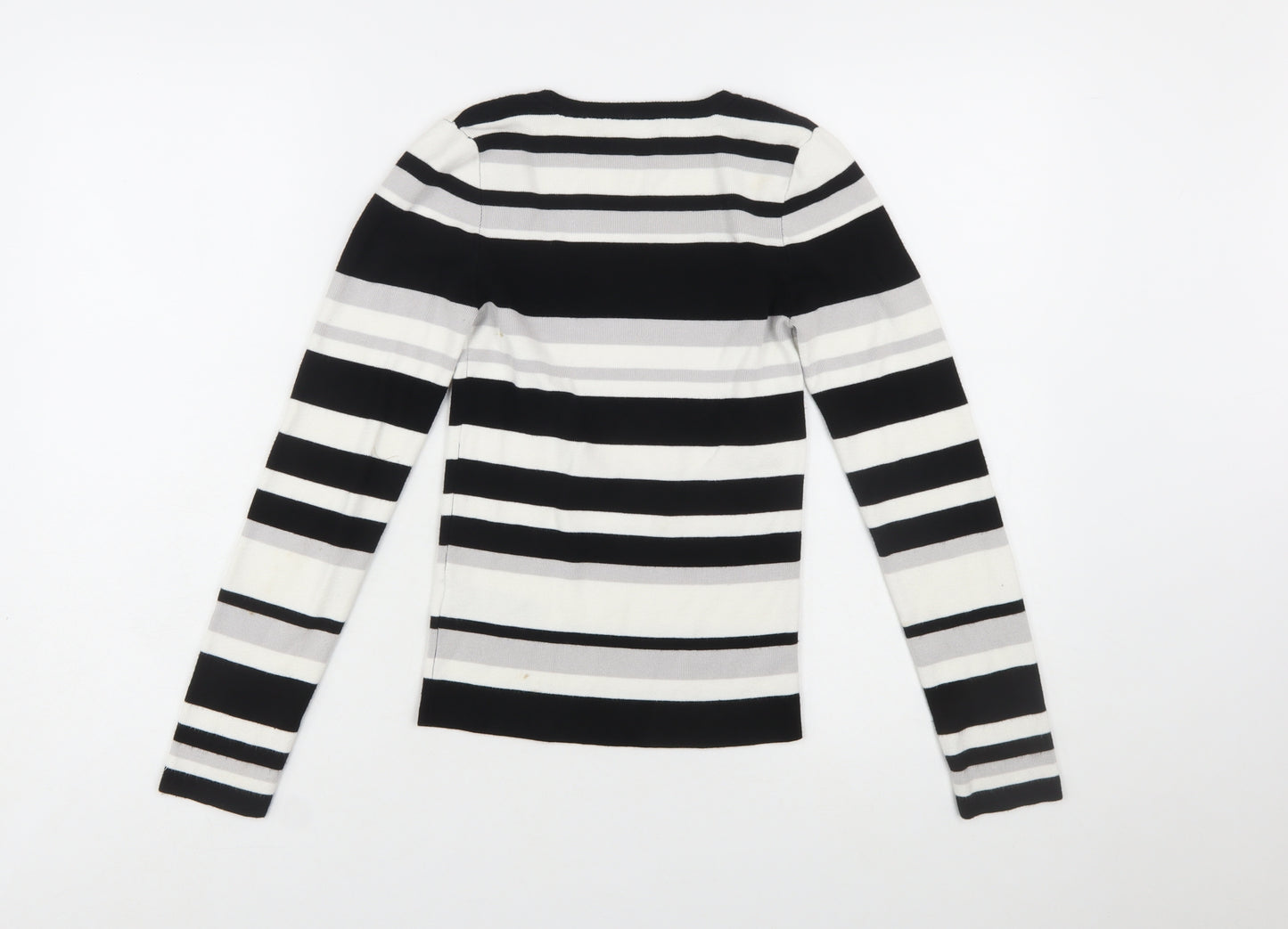 Oasis Women’s Multicoloured Striped Scoop Neck Jumper Size S