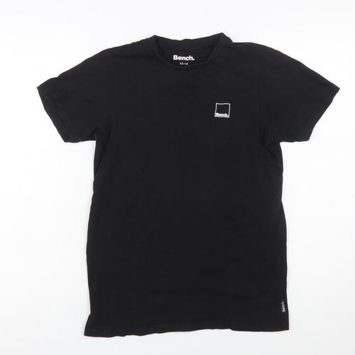 Bench Teens Black Cotton Crew Neck Short Sleeve T-Shirt 13 Years