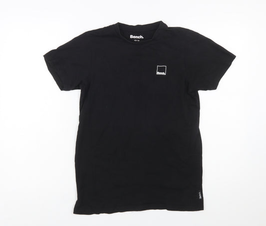 Bench Teens Black Cotton Crew Neck Short Sleeve T-Shirt 13 Years