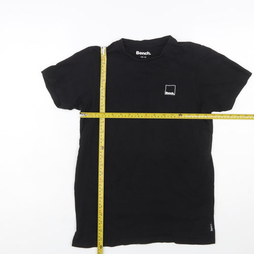 Bench Teens Black Cotton Crew Neck Short Sleeve T-Shirt 13 Years