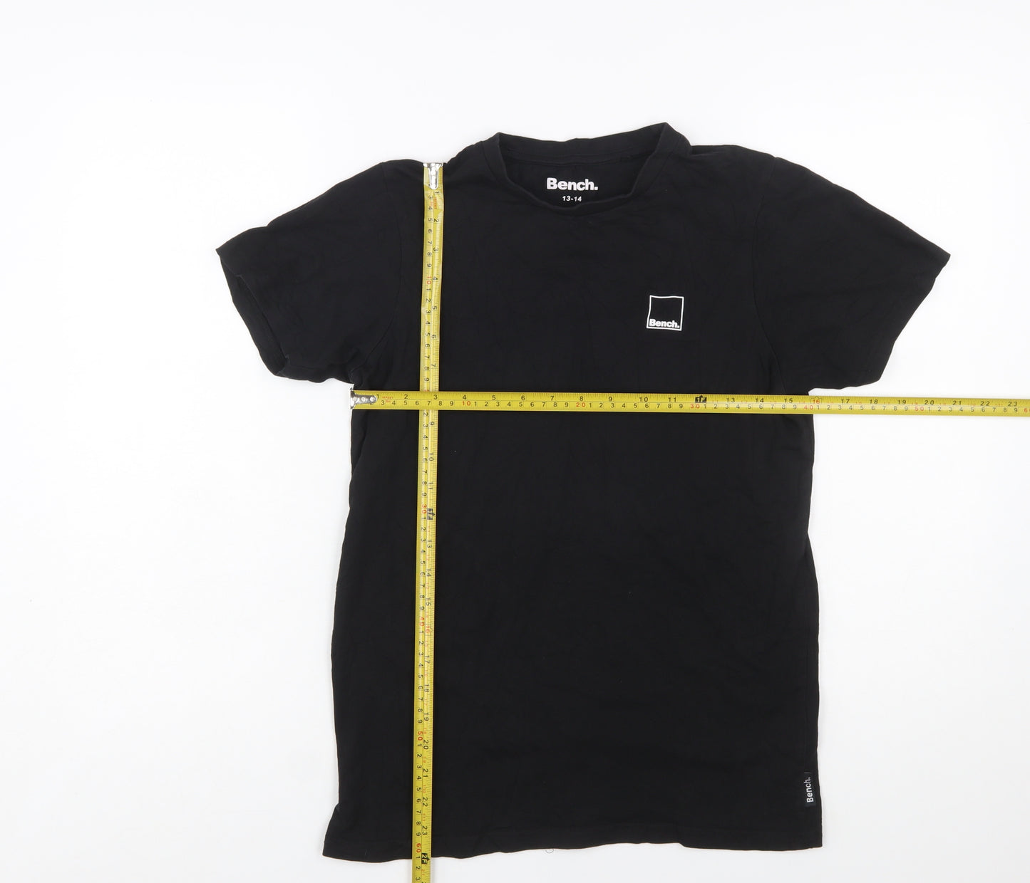 Bench Teens Black Cotton Crew Neck Short Sleeve T-Shirt 13 Years