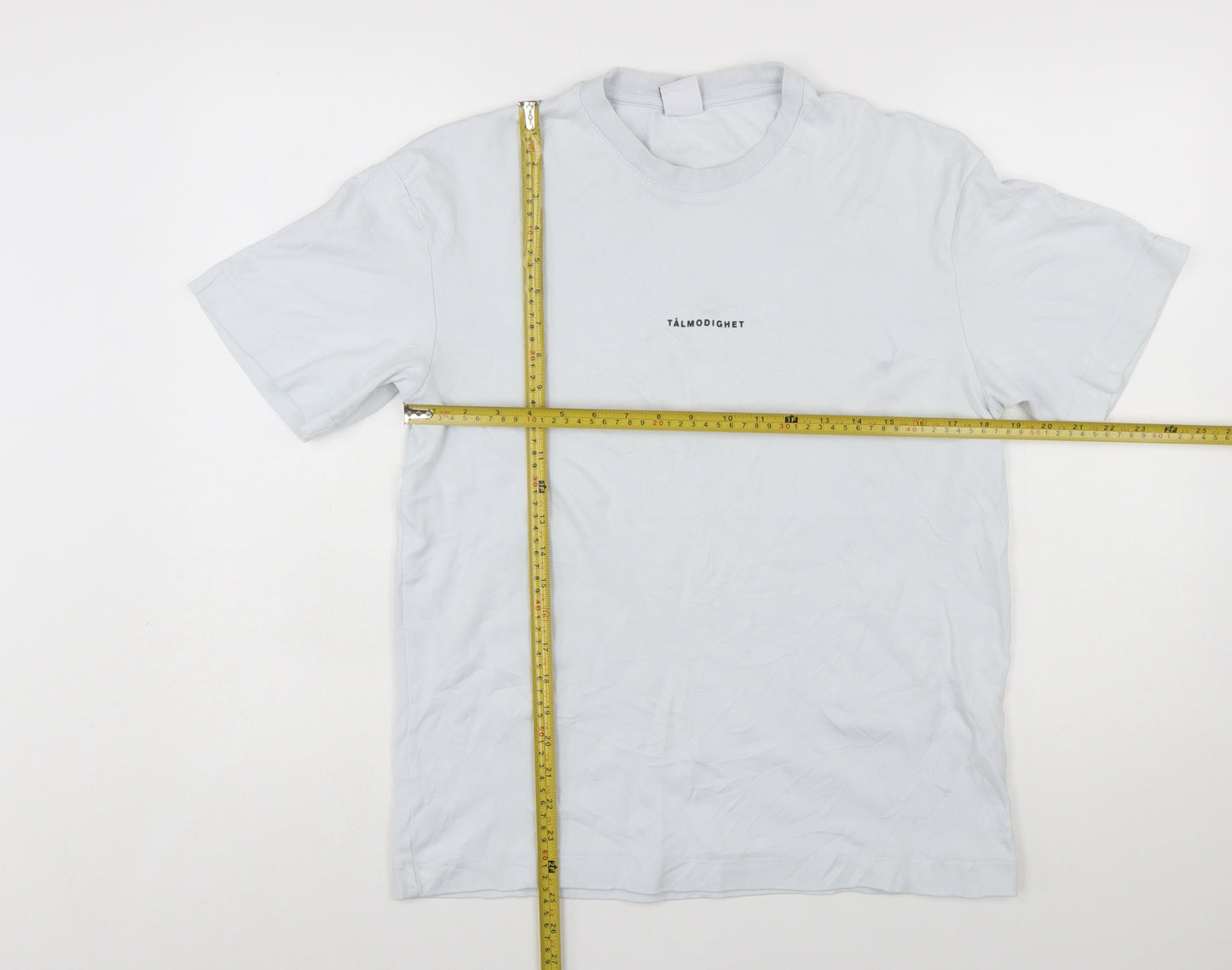 Zara Women White Cotton Short Sleeve Basic T-Shirt Size S