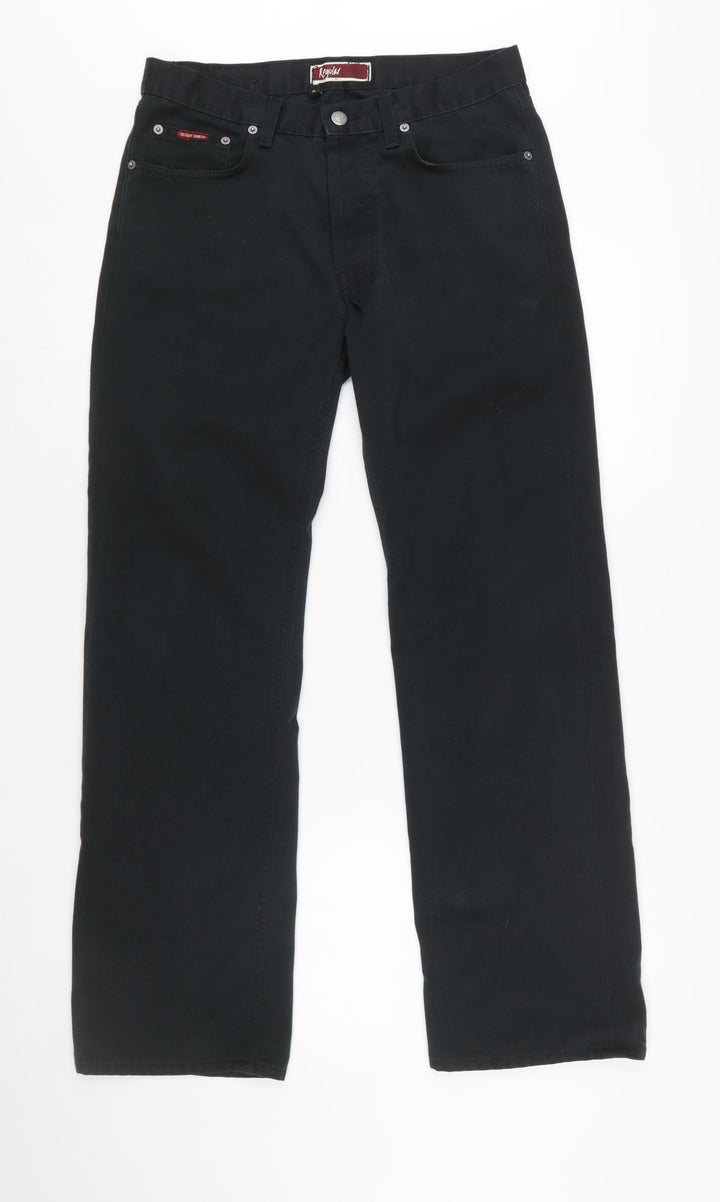 Teddy Smith Womens Black Size 32 Straight Leg Jeans