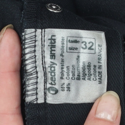 Teddy Smith Womens Black Size 32 Straight Leg Jeans