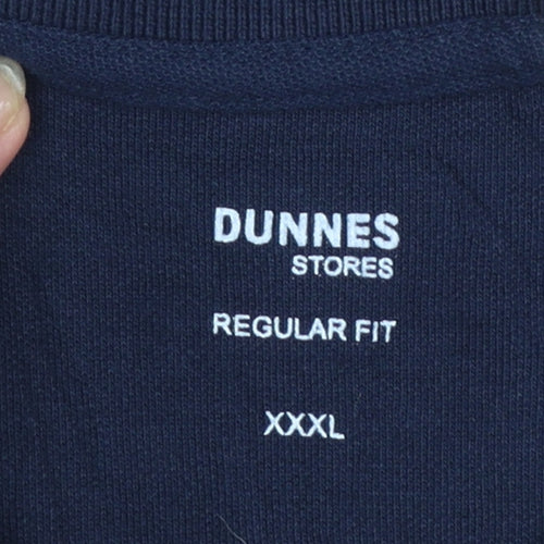 Dunnes Stores Men's Dark Navy Regular Fit Cotton Polo Shirt XXXL