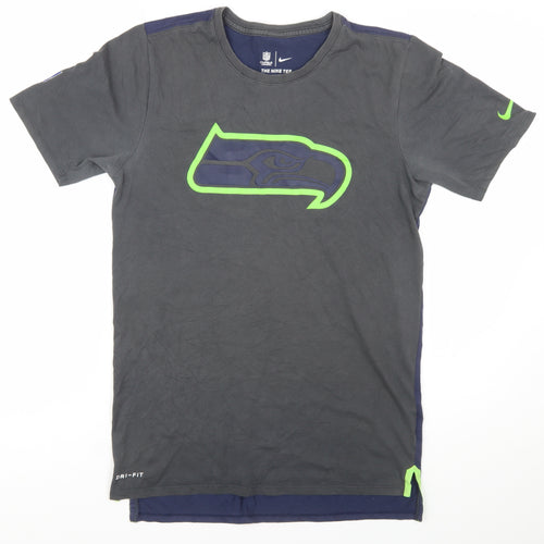 Nike NFL Onfield Dri-Fit Men's Grey Blue Small Short Sleeve T-Shirt