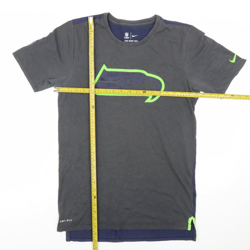 Nike NFL Onfield Dri-Fit Men's Grey Blue Small Short Sleeve T-Shirt
