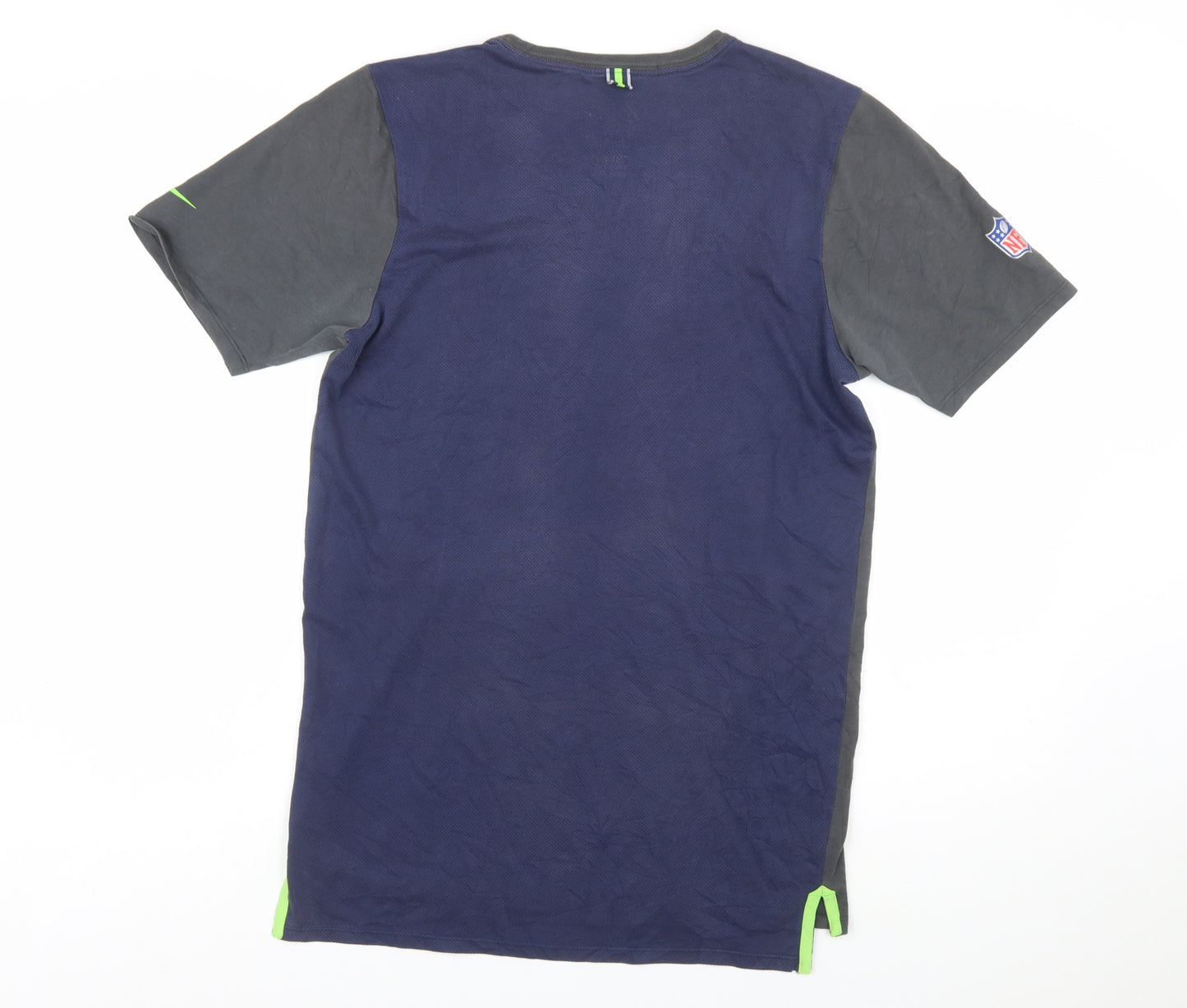Nike NFL Onfield Dri-Fit Men's Grey Blue Small Short Sleeve T-Shirt