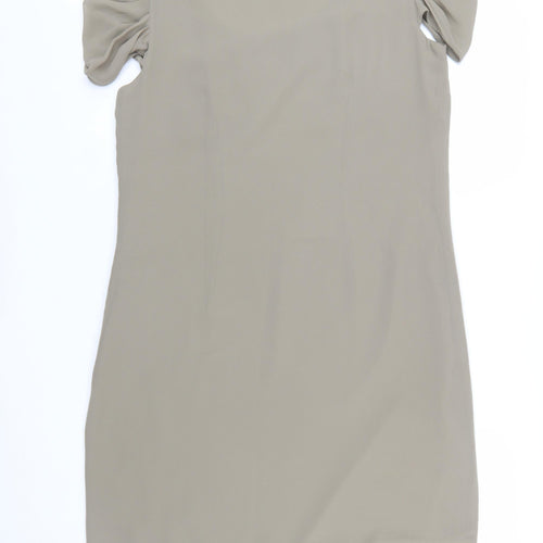 Marks and Spencer Women Beige Size 14 Sequin Shift Dress