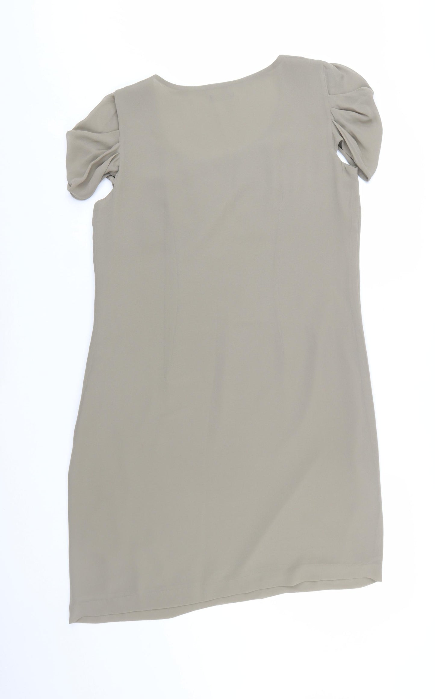Marks and Spencer Women Beige Size 14 Sequin Shift Dress