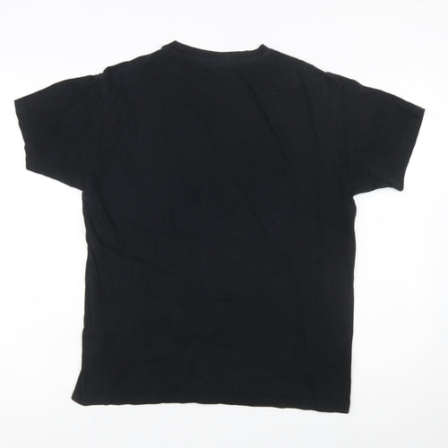 Fox Originals Unisex Black Amsterdam Graphic Cotton T-Shirt M