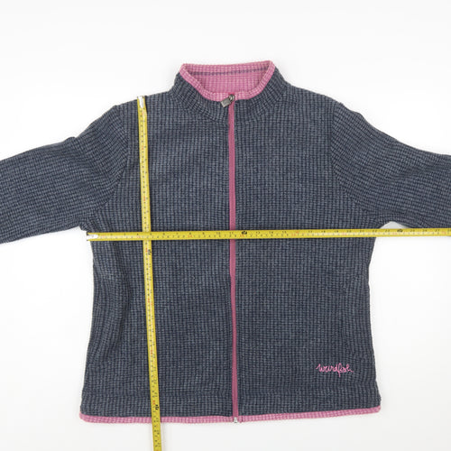 Weird Fish Women's Blue Fleece Zip Jacket Size 18