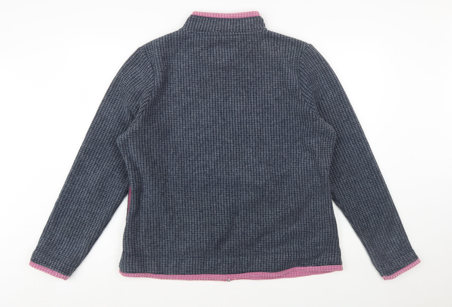 Weird Fish Women's Blue Fleece Zip Jacket Size 18