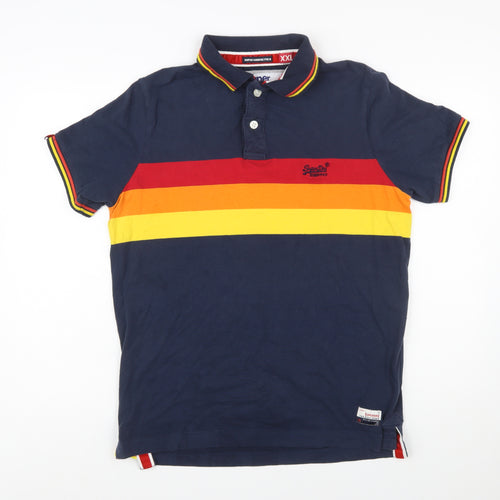Superdry Men's Multicoloured Super Sunrise Polo Shirt 2XL