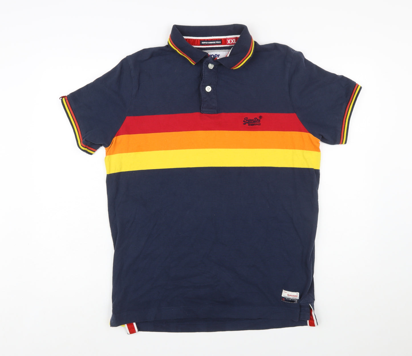 Superdry Men's Multicoloured Super Sunrise Polo Shirt 2XL