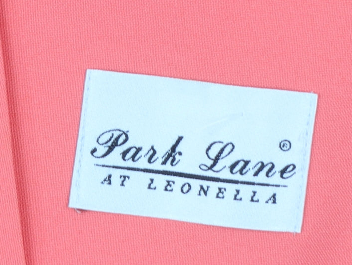 Park Lane at Leonella Womens Pink Size 12 Short Sleeve Suit Top
