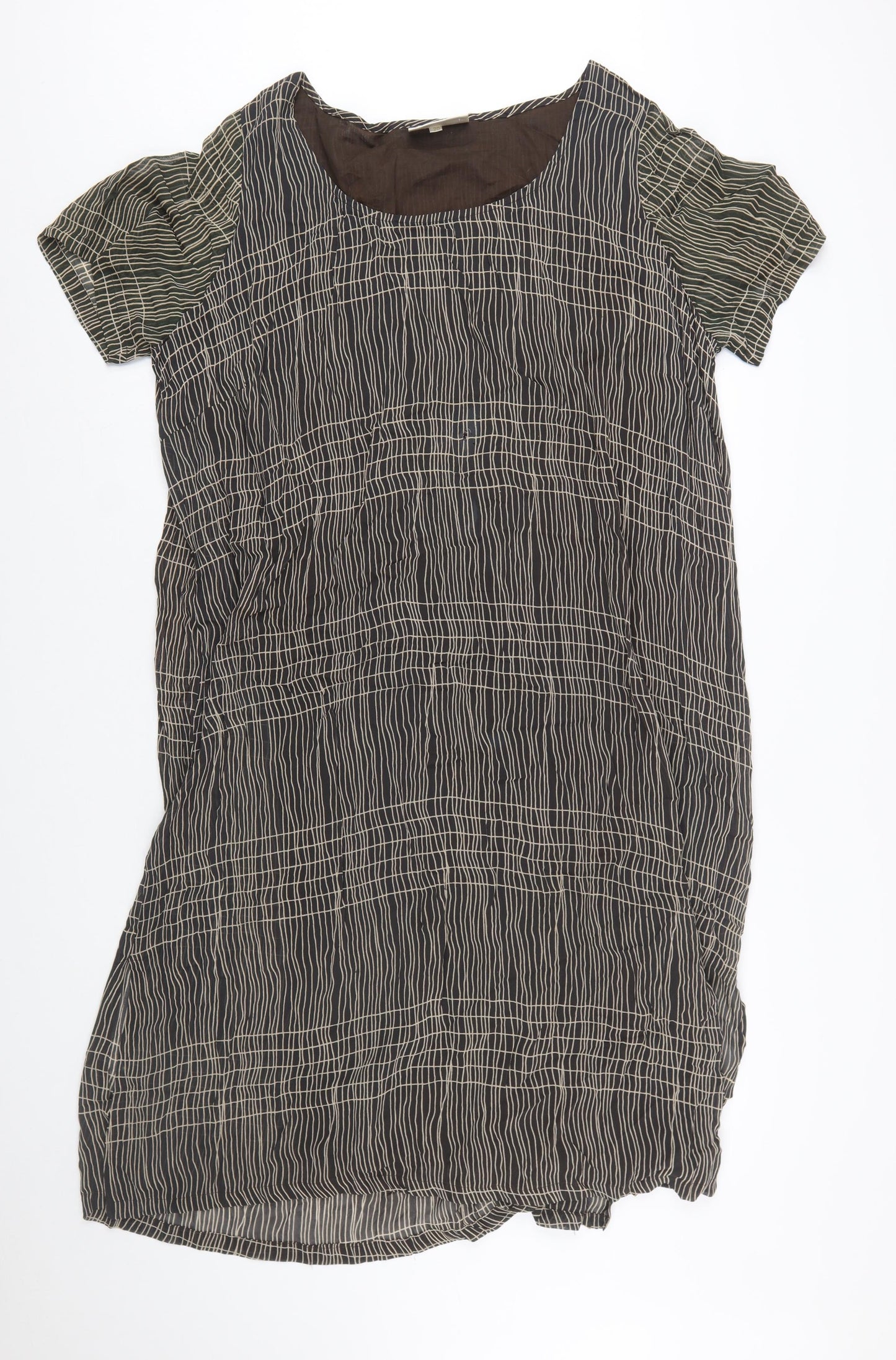 Ann Harvey Women’s Brown Geometric Shift Dress Size 20