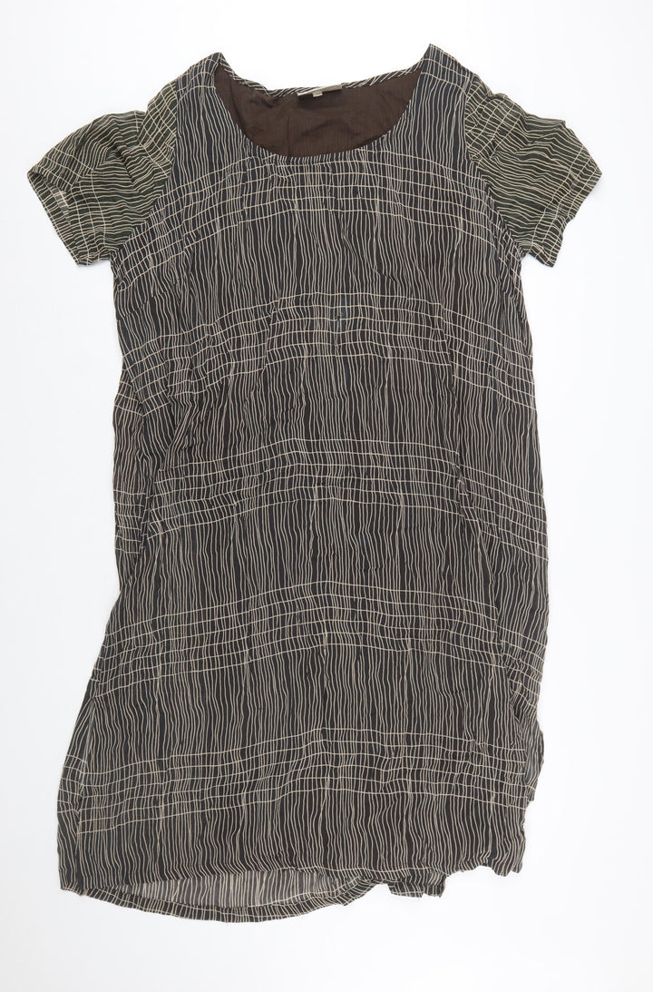Ann Harvey Women’s Brown Geometric Shift Dress Size 20