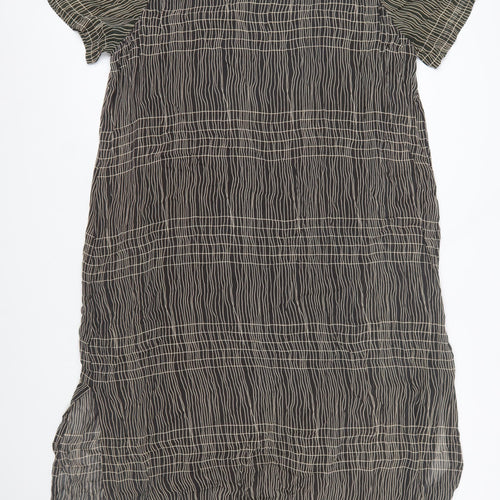 Ann Harvey Women’s Brown Geometric Shift Dress Size 20