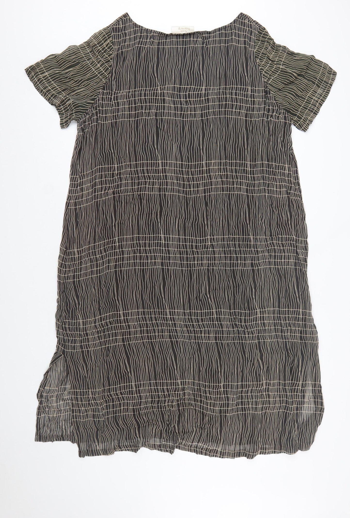 Ann Harvey Women’s Brown Geometric Shift Dress Size 20