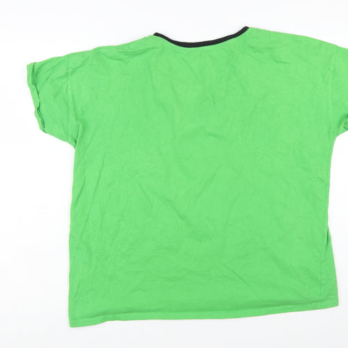 Character.com Friends Central Perk Green Women's L Cotton T-Shirt