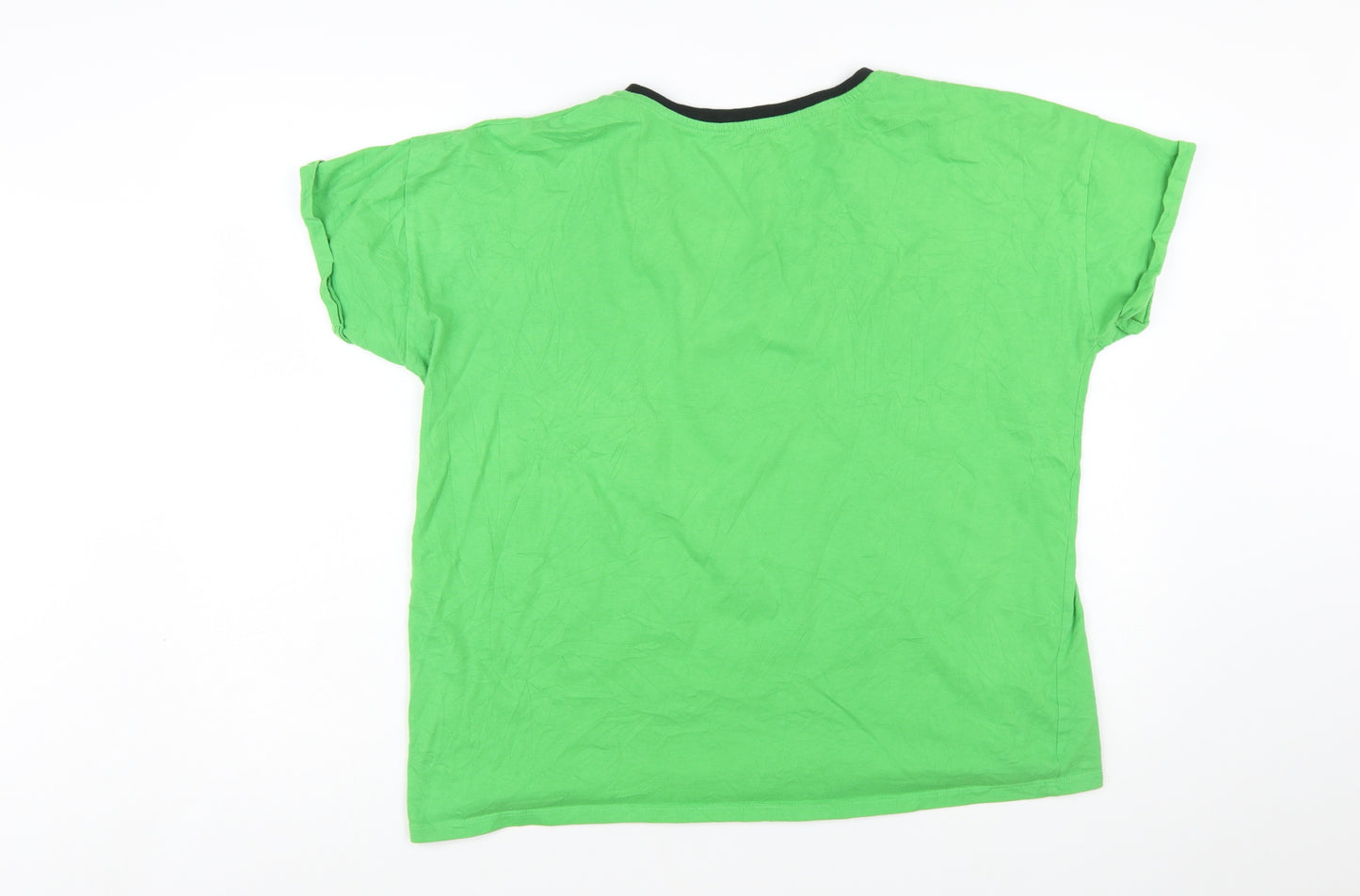 Character.com Friends Central Perk Green Women's L Cotton T-Shirt