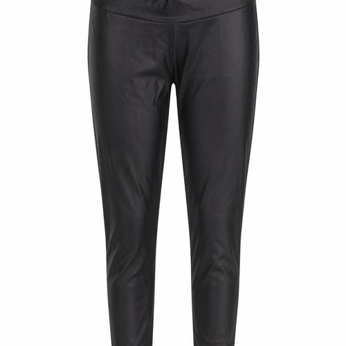 Mint Velvet Women Black Medium High Rise Polyester Leggings