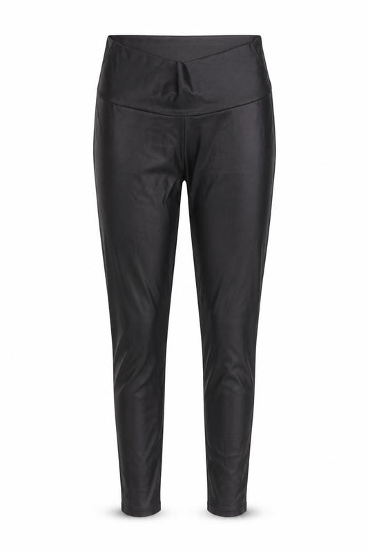 Mint Velvet Women Black Medium High Rise Polyester Leggings