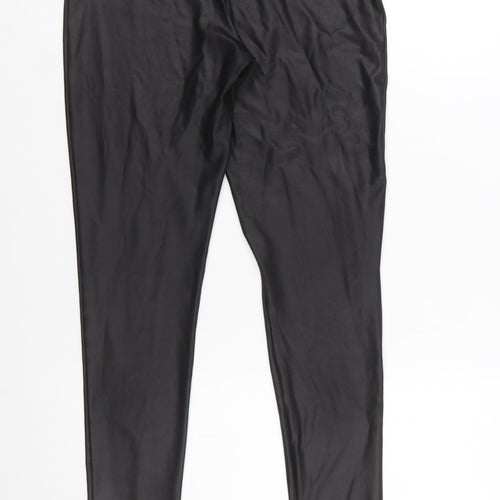Mint Velvet Women Black Medium High Rise Polyester Leggings