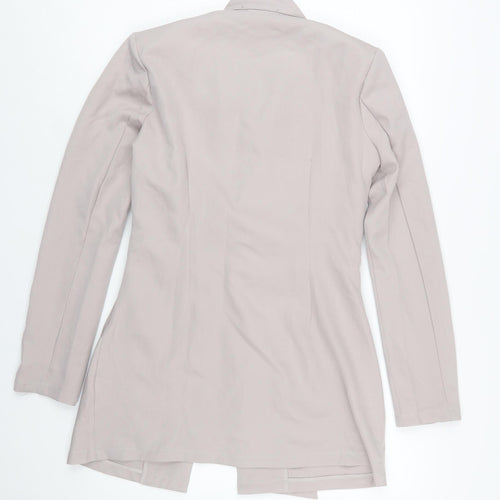 NAANAA Women Beige Belted Long Sleeve Suit Jacket UK 10
