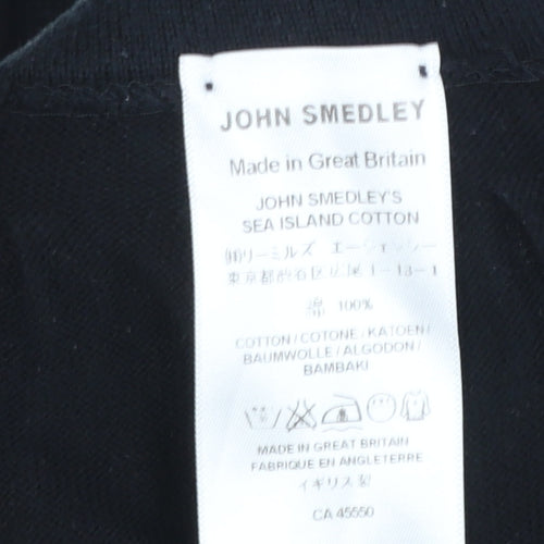 John Smedley Women's Black Cotton Leggings Size S