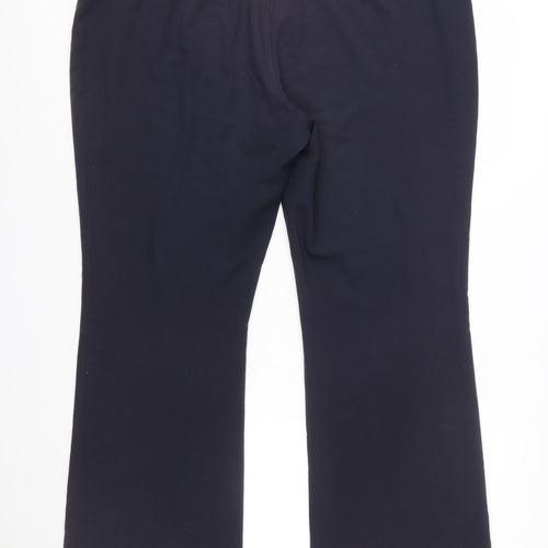 Marks and Spencer Women Navy Blue Size 20 Regular Chino Trousers