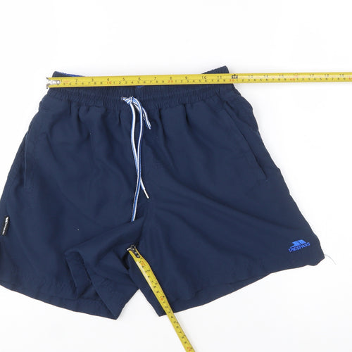 Trespass Men Blue Swim Shorts Medium Quick Dry Lined Drawstring