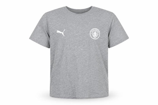 Puma Boys Grey Manchester City T-Shirt 15-16 Years Short Sleeve Sports Tee