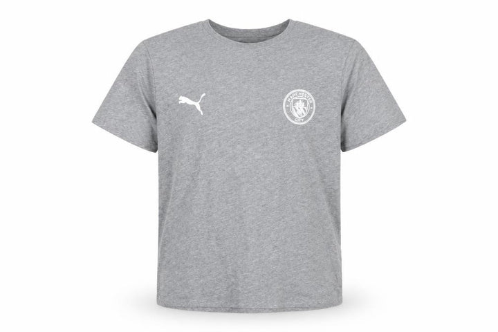 Puma Boys Grey Manchester City T-Shirt 15-16 Years Short Sleeve Sports Tee