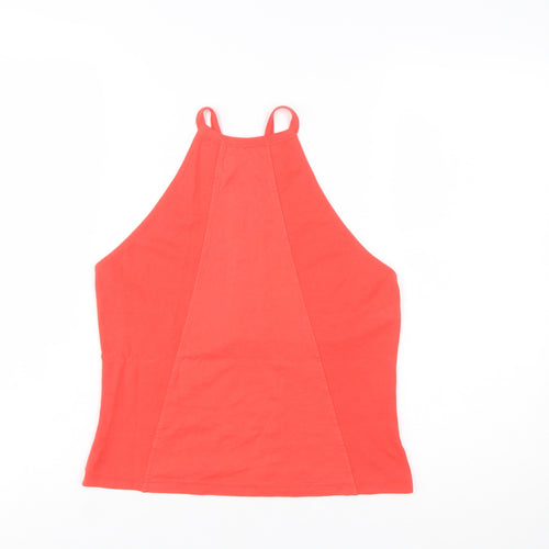 French Connection Women's Red Halter Camisole Tank Top Size M