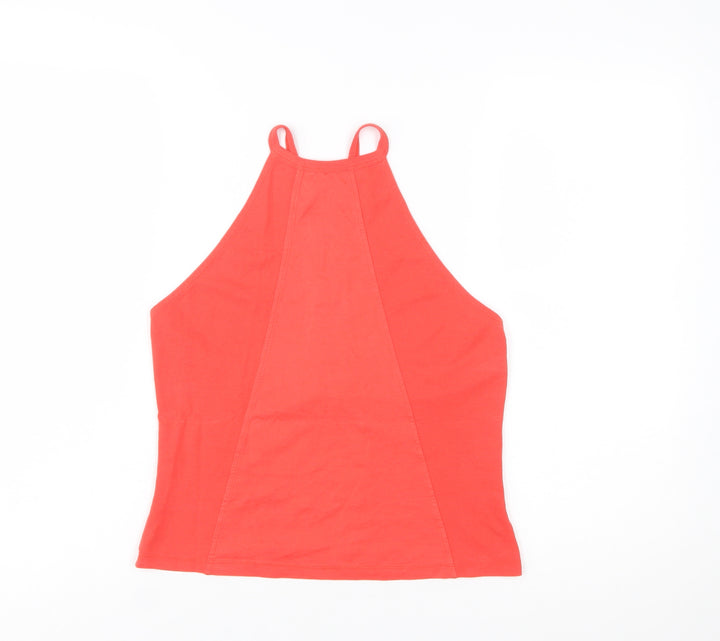 French Connection Women's Red Halter Camisole Tank Top Size M