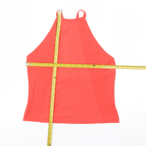 French Connection Women's Red Halter Camisole Tank Top Size M