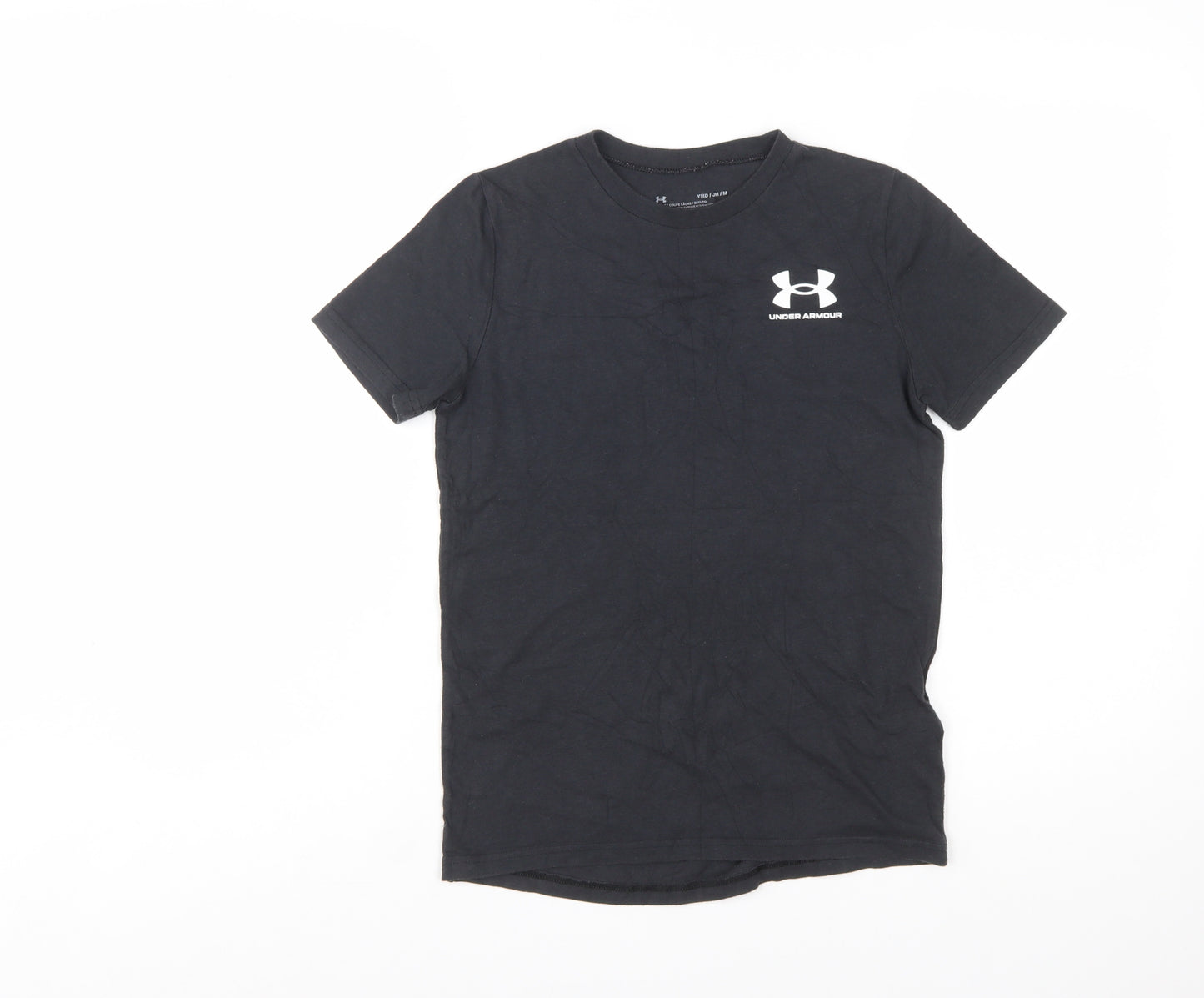 Under Armour Boys Black Medium Sports T-Shirt Short Sleeve Crew Neck