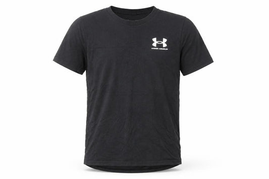 Under Armour Boys Black Medium Sports T-Shirt Short Sleeve Crew Neck