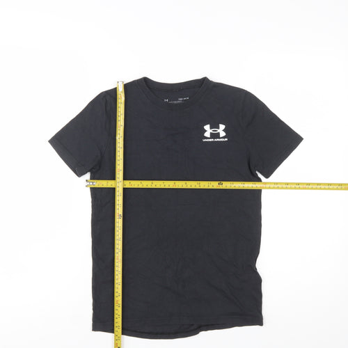 Under Armour Boys Black Medium Sports T-Shirt Short Sleeve Crew Neck