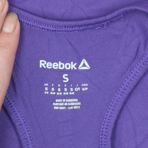 Reebok Womens Purple Les Mills Racerback Gym Tank Top Size S