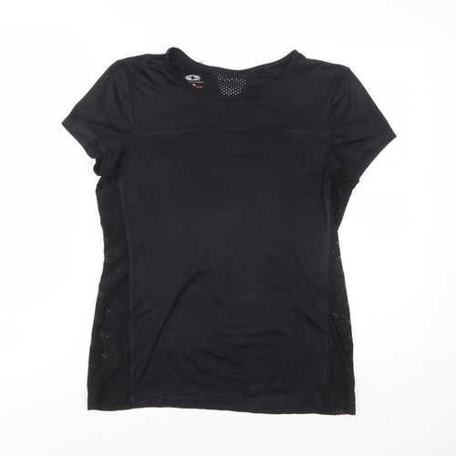 Athletic Works Women's Black Short Sleeve Sports T-Shirt Size S