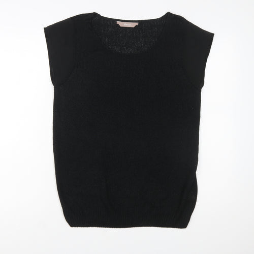A|wear Women’s Black Sleeveless Scoop Neck Knit Pullover Jumper XL