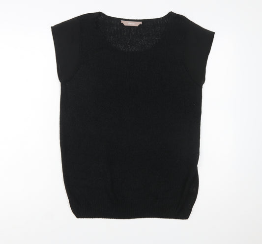 A|wear Women’s Black Sleeveless Scoop Neck Knit Pullover Jumper XL