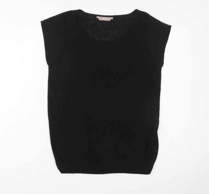 A|wear Women’s Black Sleeveless Scoop Neck Knit Pullover Jumper XL